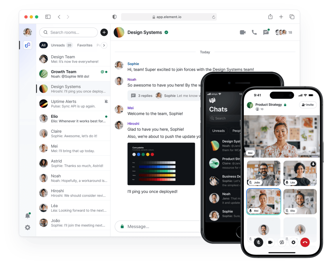 Element and Element Call communication apps